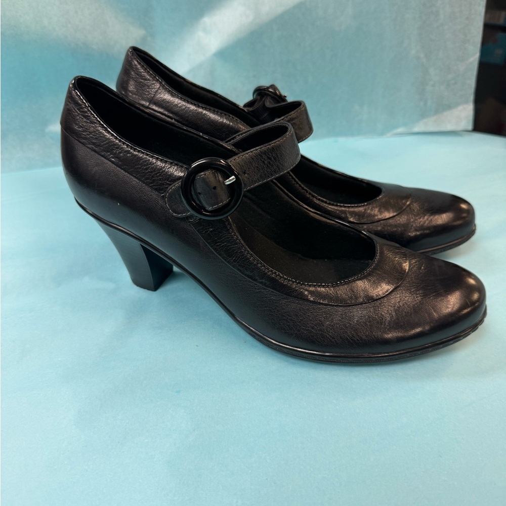 Clark’s heeled Mary Janes